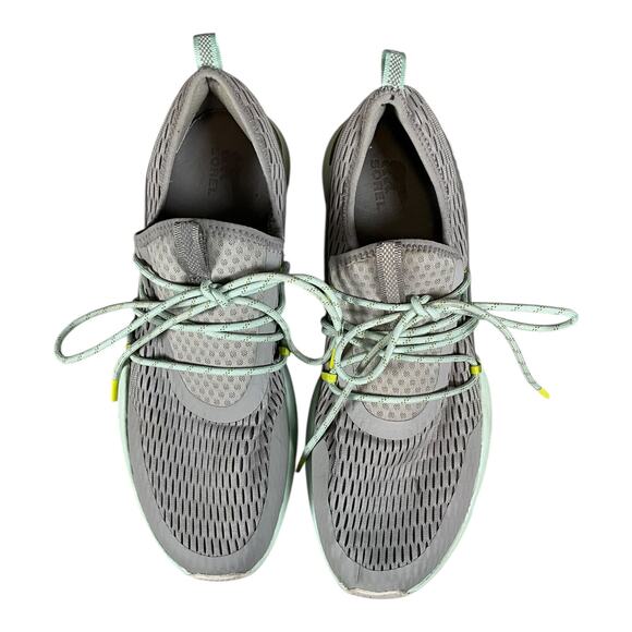 Sorel Women’s Shoes Size 10.5 Gray Mint Green Running Walking Sneakers Excellent - Picture 5 of 13